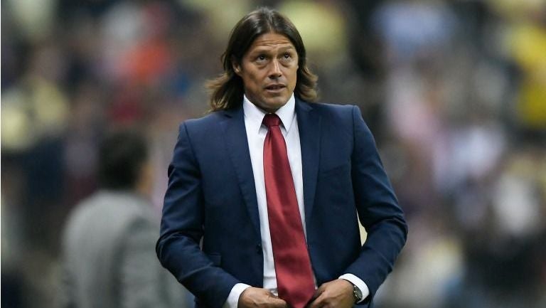 Matías Almeyda durante el Clásico Nacional