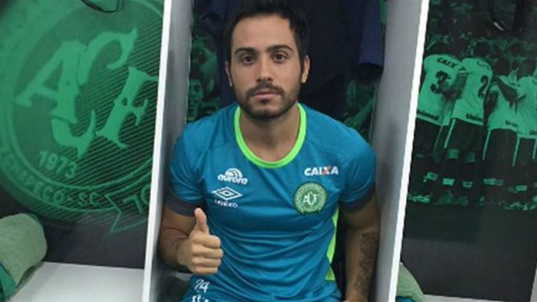 Alejandro Martinuccio, en los vestidores del Chapecoense