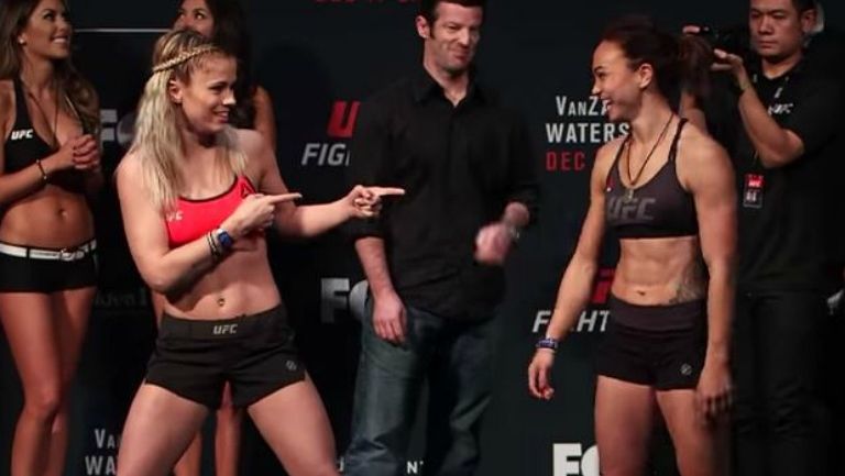 Paige VanZant intiva a Michelle Waterrson a bailar