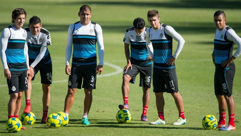 Los jugadores de Guadalajara, en un entrenamiento