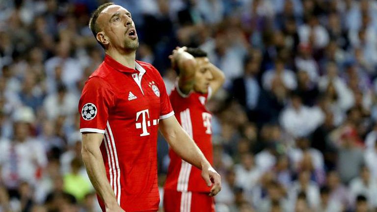 Franck Ribery durante el partido contra Real Madrid