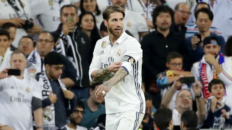 Sergio Ramos, durante el Clásico Español de la Jornada 33 de La Liga 