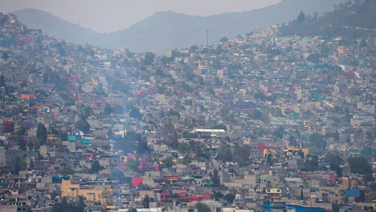 Parte de la CIudad de México en una paronámica