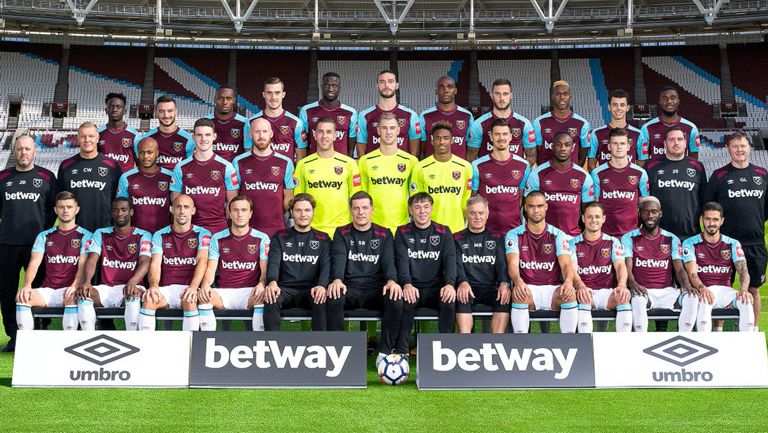 Foto oficial del West Ham para la campaña 2017-18