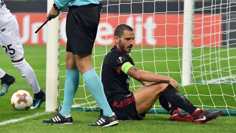 Bonucci después de su terrible error defensivo 