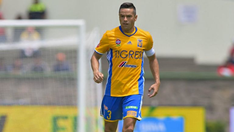 Juninho, en un juego de Tigres en el A2018