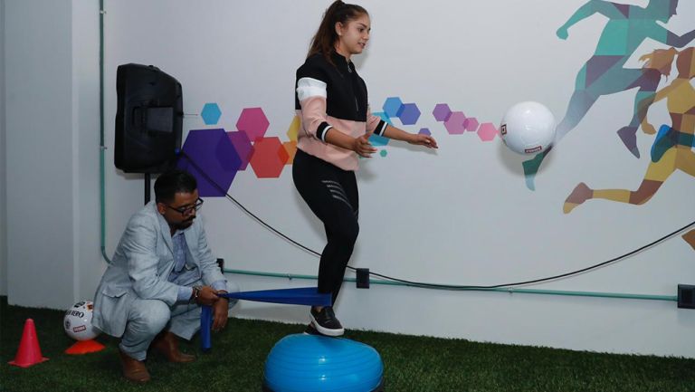 Jana Gutiérrez, durante la presentación de programa de alto rendimiento