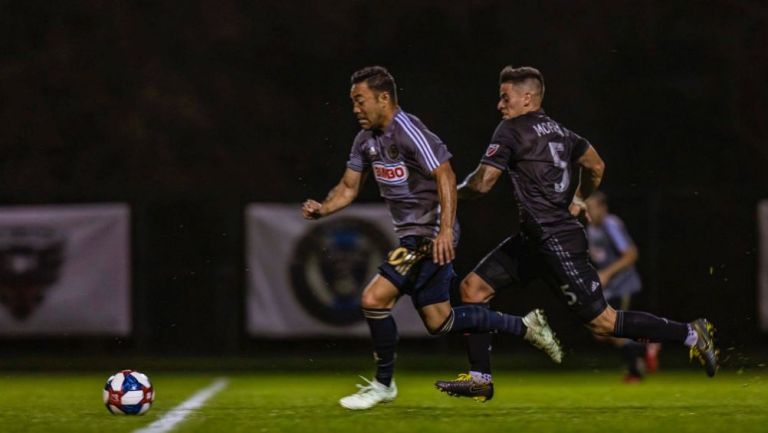 Marco Fabián en un partido con el Philadelphia Union