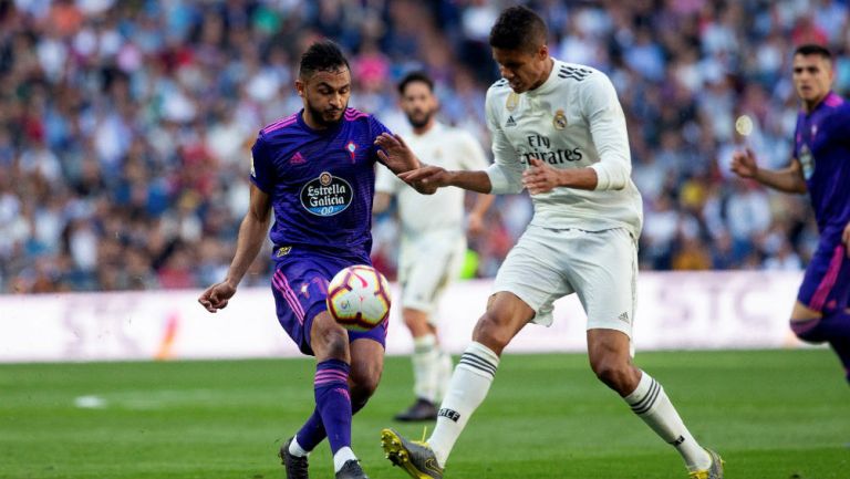 Varane durante un encuentro contra el Celta de Vigo 