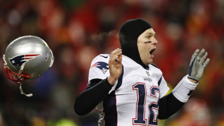 Brady durante el partido ante Kansas City 