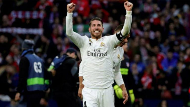 Ramos celebra anotación con el Real Madrid