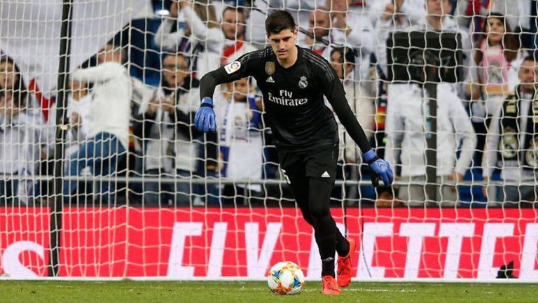 Thibaut Courtois, durante un juego con el Real Madrid