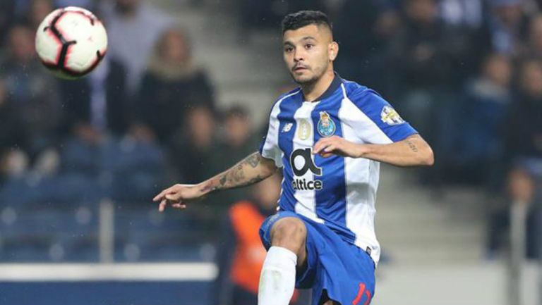 Tecatito, en un partido del Porto