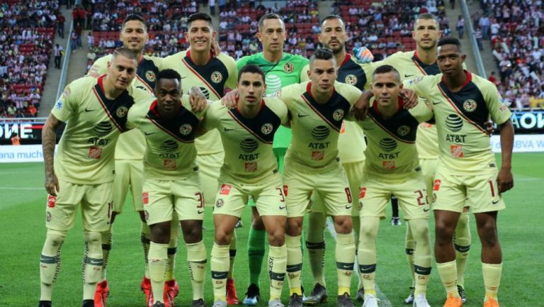 Once de América para juego contra Chivas de la J11 