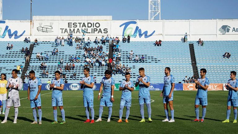 Tampico Madero antes de iniciar un partido