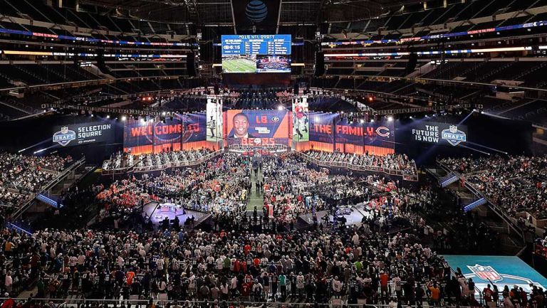 El escenario del Draft de la NFL