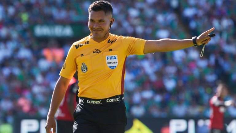 Fernando Guerrero, durante un duelo en el Clausura 2019 