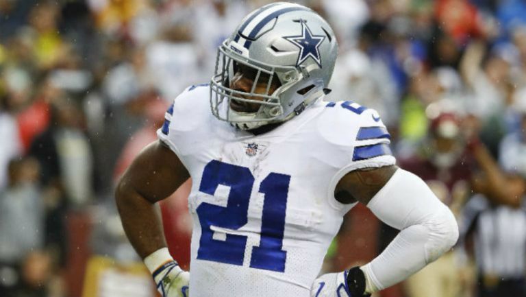 Ezekiel Elliott, durante un partido con Dallas 