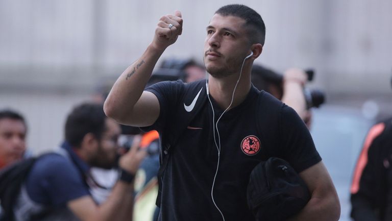 Guido, antes de disputar un juego con América