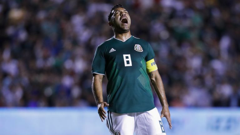 Marco Fabián durante un juego de la Selección 