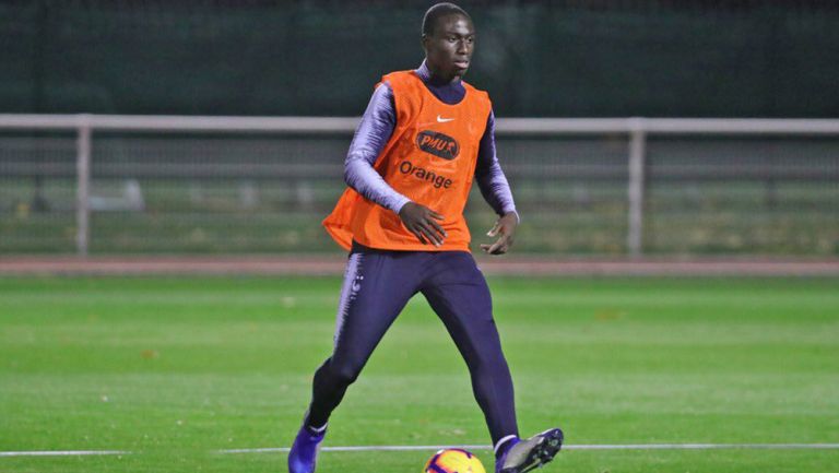 Ferland Mendy, durante entrenamiento de Francia