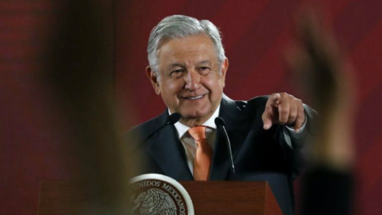 AMLO, durante una conferencia de prensa