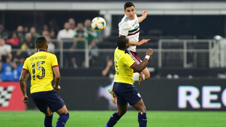 Jorge Sánchez, en el partido contra Ecuador 