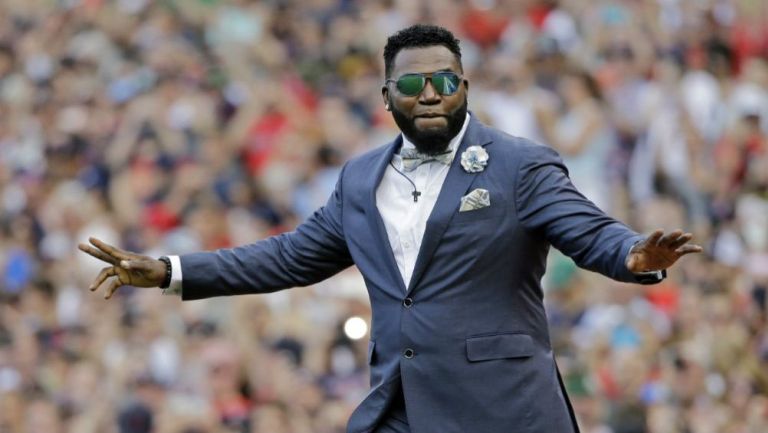 David Ortiz en un evento realizado en el Fenway Park en 2017