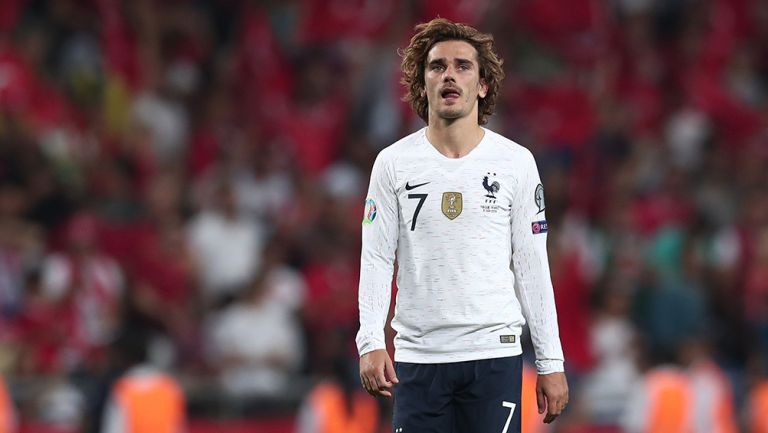 Antoine Griezmann en un partido con Francia