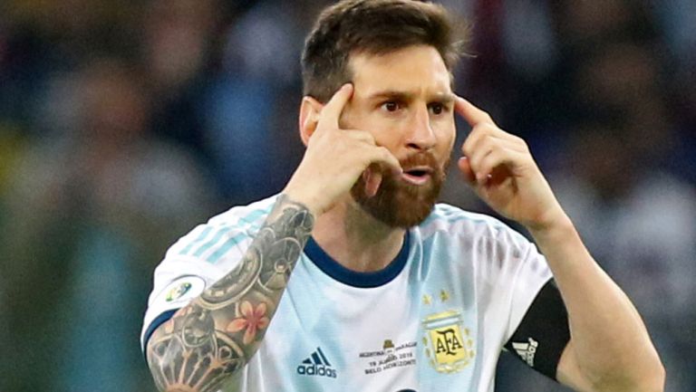 Messi, tras su anotación ante Paraguay en Copa América 