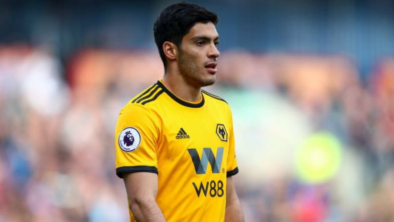 Jiménez, en un partido del Wolves