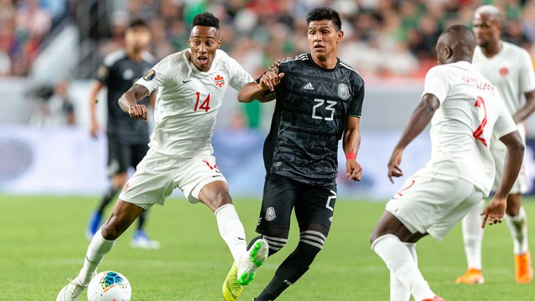 Jesús Gallardo, durante juego contra Canadá