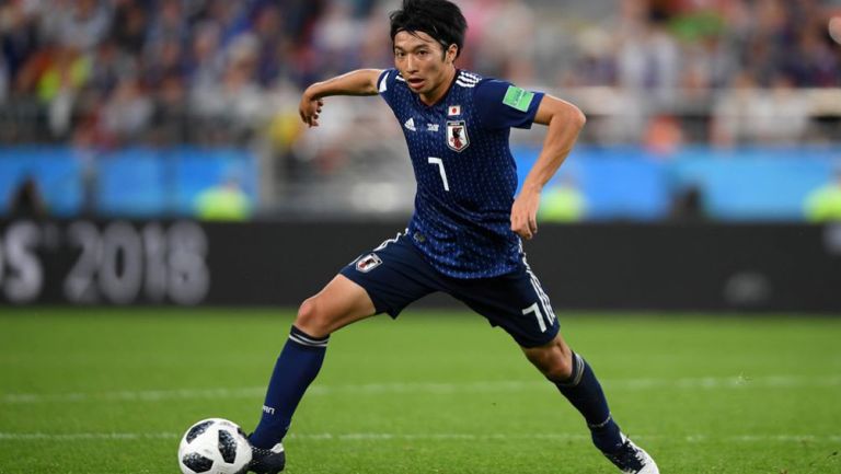 Gaku Shibasaki, durante un partido con Japón.