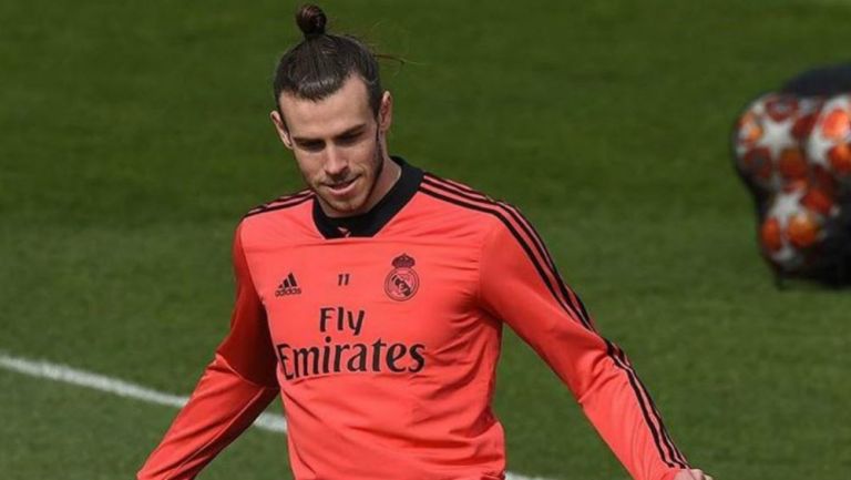 Gareth Bale, en un entrenamiento con el Real Madrid