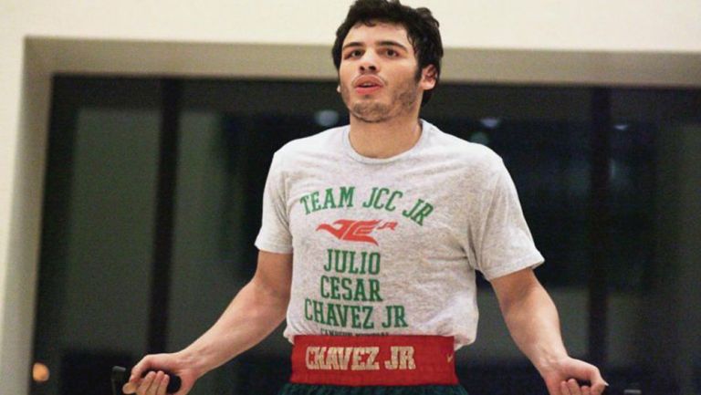 Julio César Chávez Jr., durante un entrenamiento