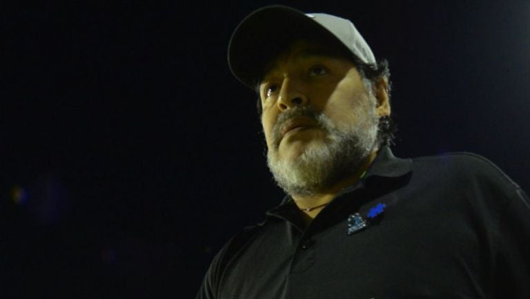 Maradona, después de un partido de Dorados