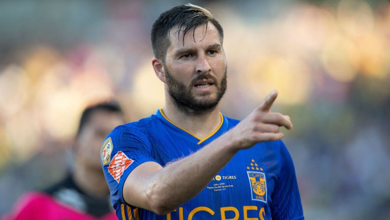 André-Pierre Gignac durante un encuentro ante América