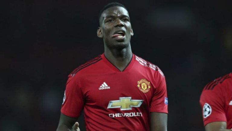 Pogba, en un juego con el Manchester United