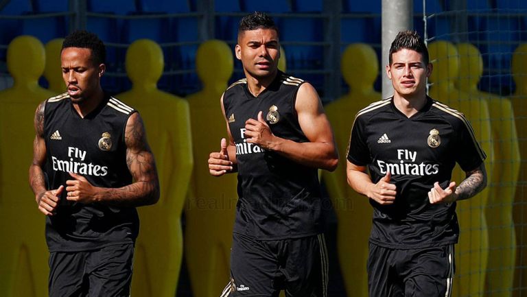 James Rodríguez entrenando con Real Madrid