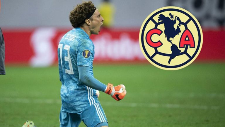 Guillermo Ochoa durante un partido con la Selección Mexicana