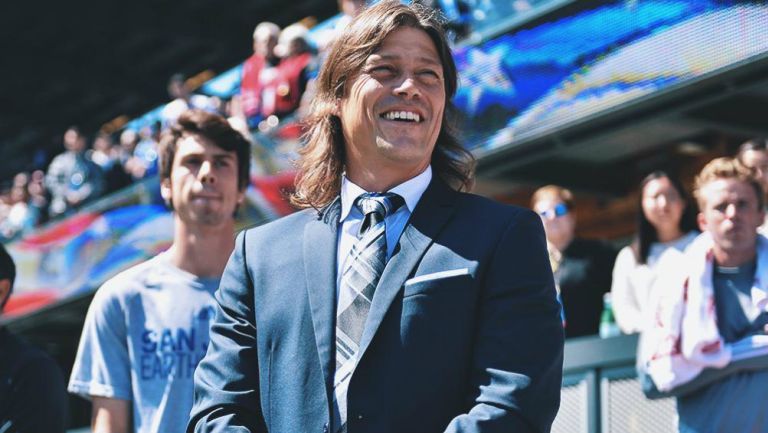 Matías Almeyda en un partido del San Jose Earthquakes