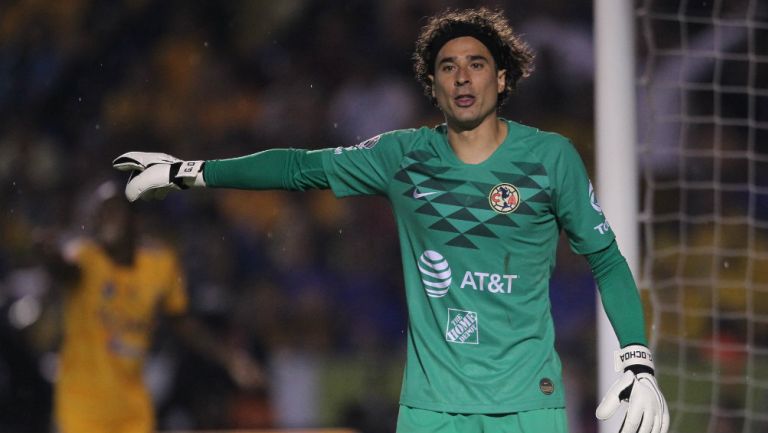 Memo Ochoa durante el partido ante Tigres