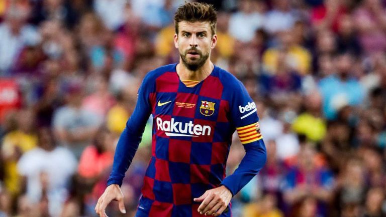 Gerar Piqué, durante un duelo con el Barcelona 