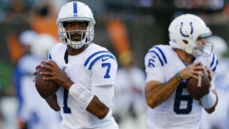 Jacoby Brissett durante una práctica de los Colts