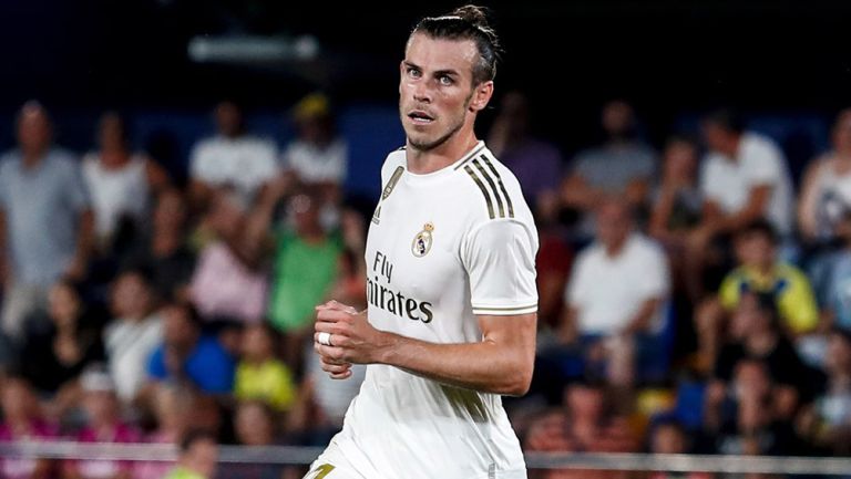 Gareth Bale, durante un duelo con el Real Madrid 