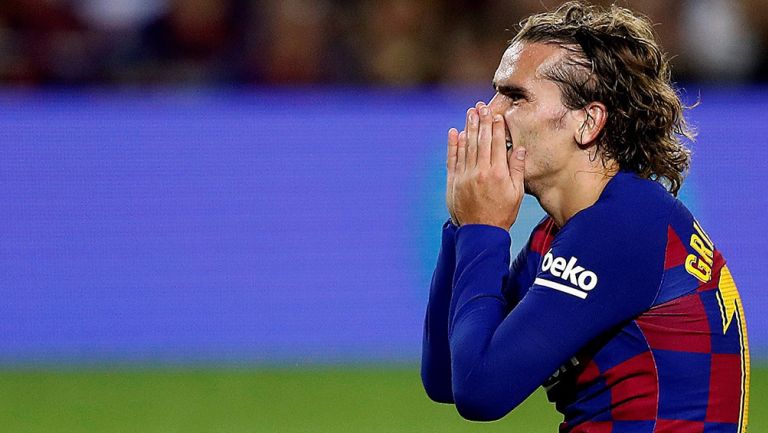 Griezmann se lamenta en una jugada