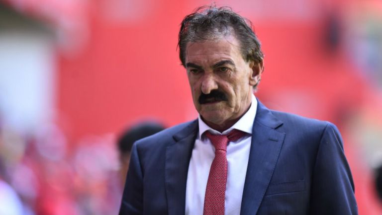 La Volpe tras un partido de Toluca