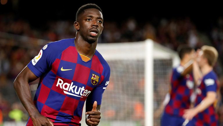 Dembéle, durante juego contra Sevilla