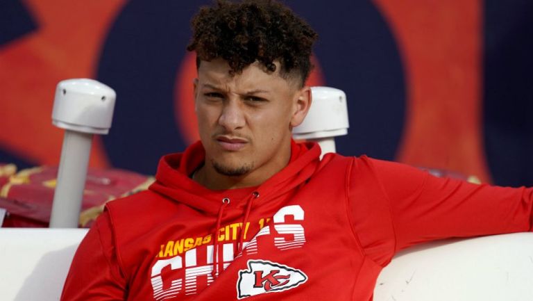 Patrick Mahomes, durante una práctica de Chiefs