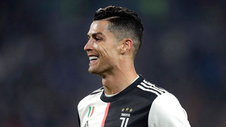 Cristiano Ronaldo en un partido con la Juventus